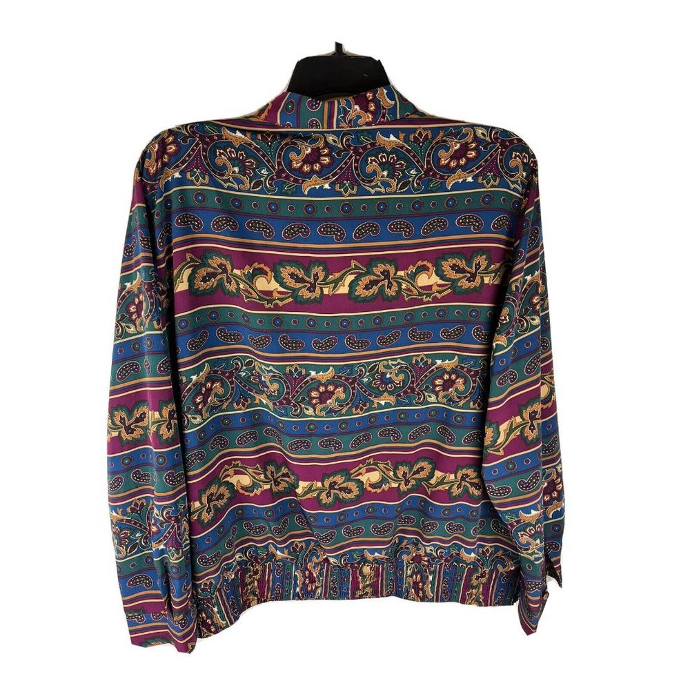 Alfred Dunner Womens Shirt Blouse Size 24W Multicolored Collared 1/2 Button up - Picture 2 of 8